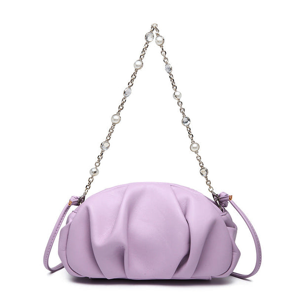 Willow Chain Cloud Ruched Crossbody Bag